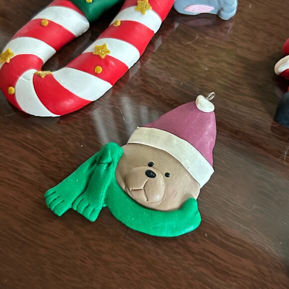 Set of 4 Vintage Christmas Ornaments – Foam/Soft Plastic - Picture 3 of 15